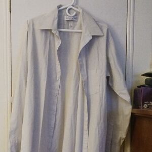 Men's White Button-Up Shirt